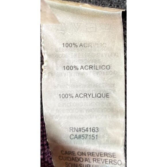 Calvin Klein Asymmetric Cowl Neck Sweater In Plum & Black S Petite - Picture 7 of 12